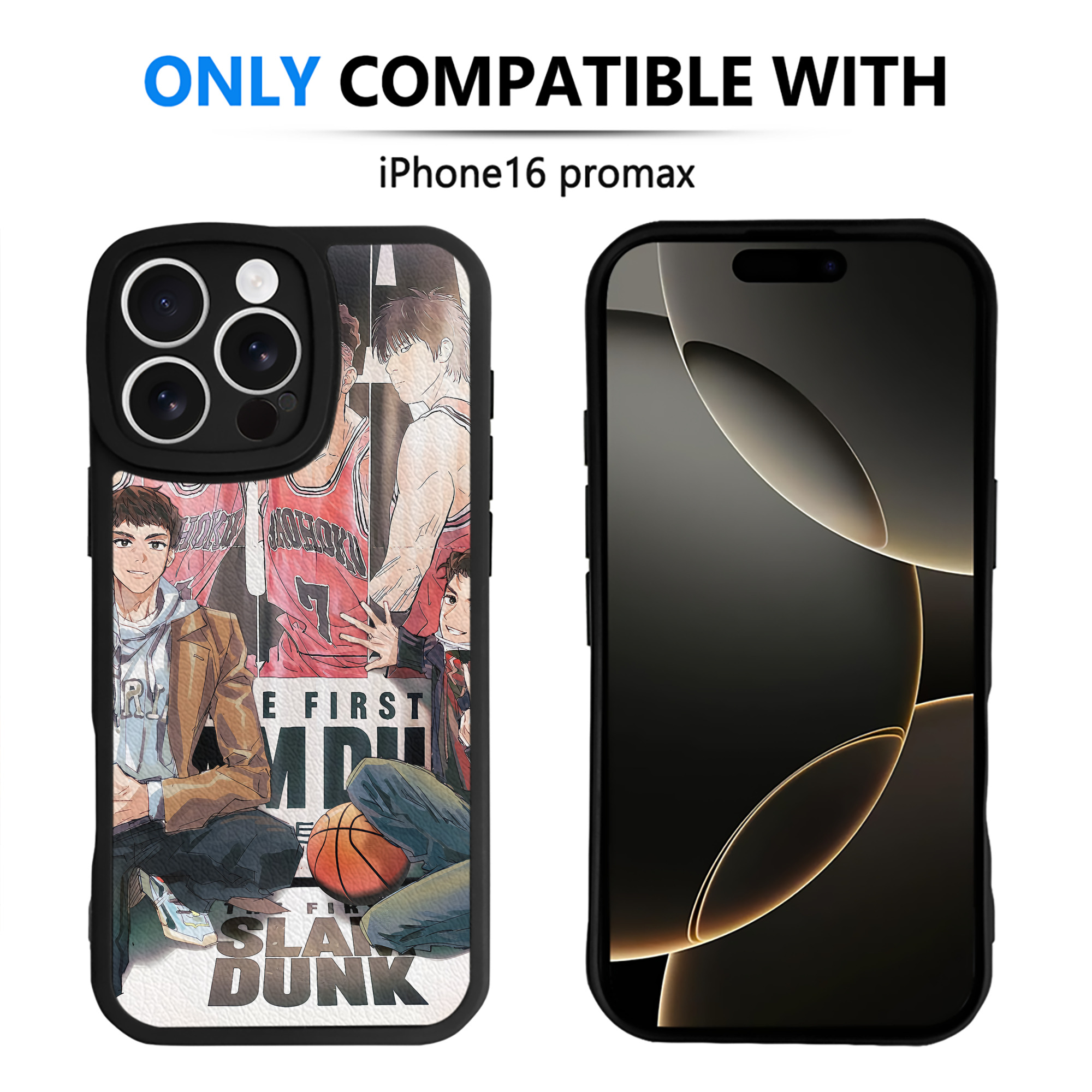 （画像用） SLAM DUNK／スラムダンク 【iPhone 16シリーズ対応】シリコンスマホケース（レザー調） 材質：シリコン